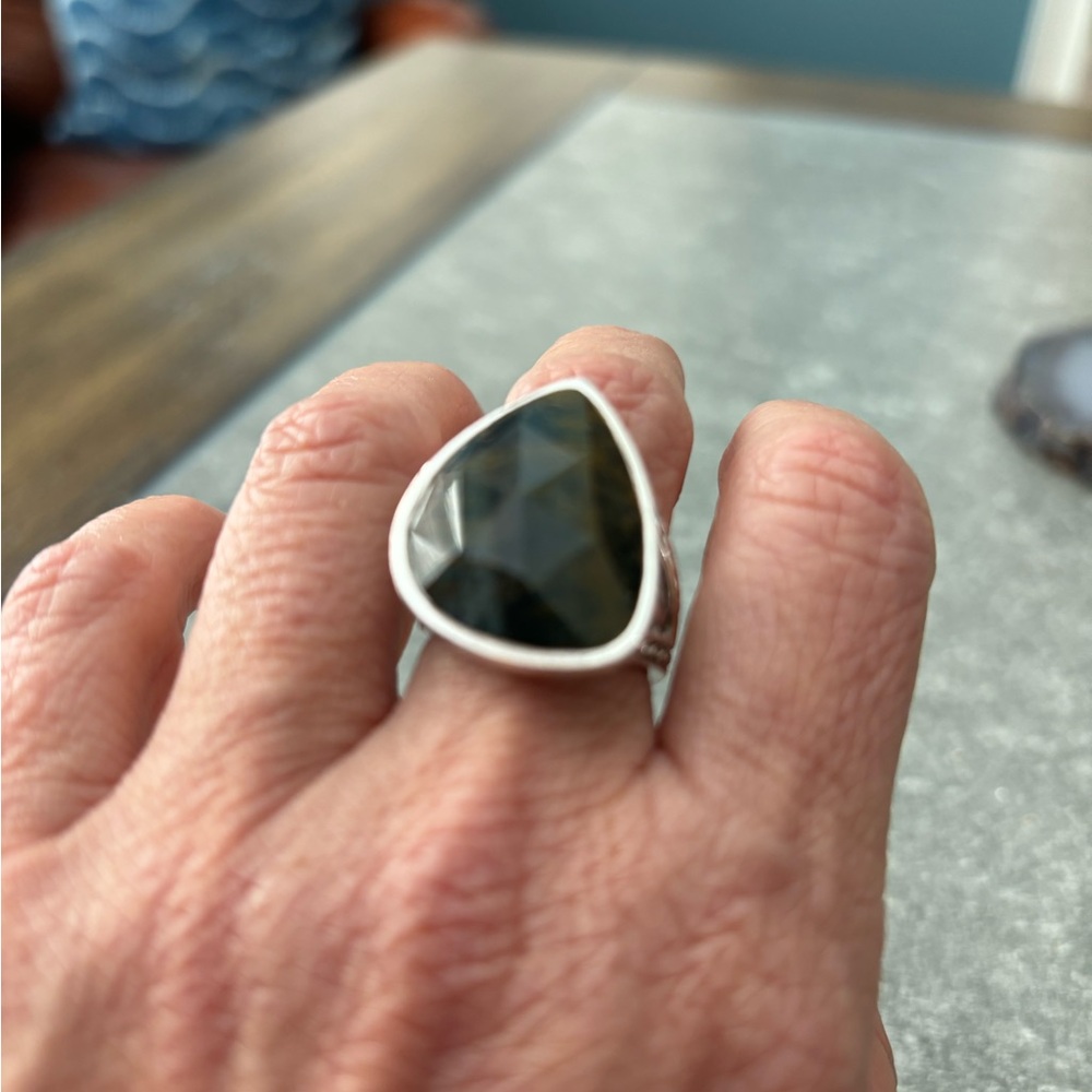 Barse 925 Sterling Silver tigers eye ring - Picture 2 of 8